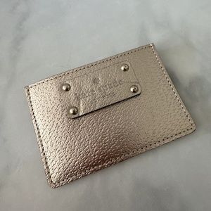 Kate Spade Wallet Small Gold Glitter